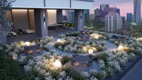 Artist's impression of the Twilight Garden on Level 8.